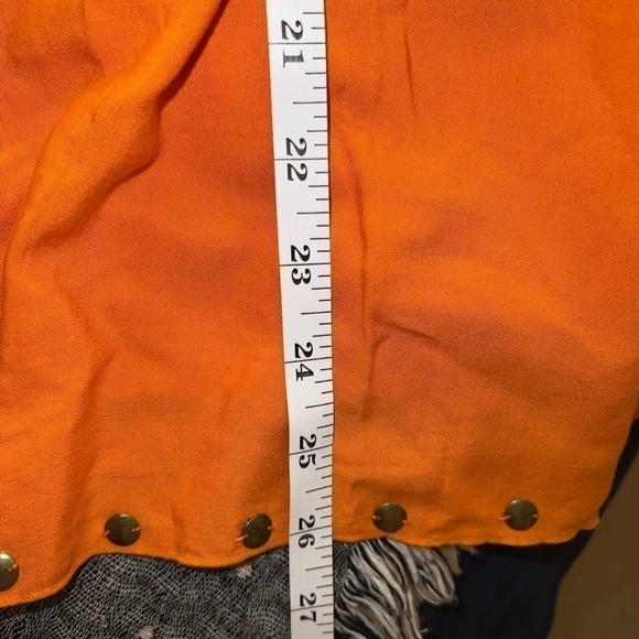 TIERED orange sundress, S - Picture 3 of 8